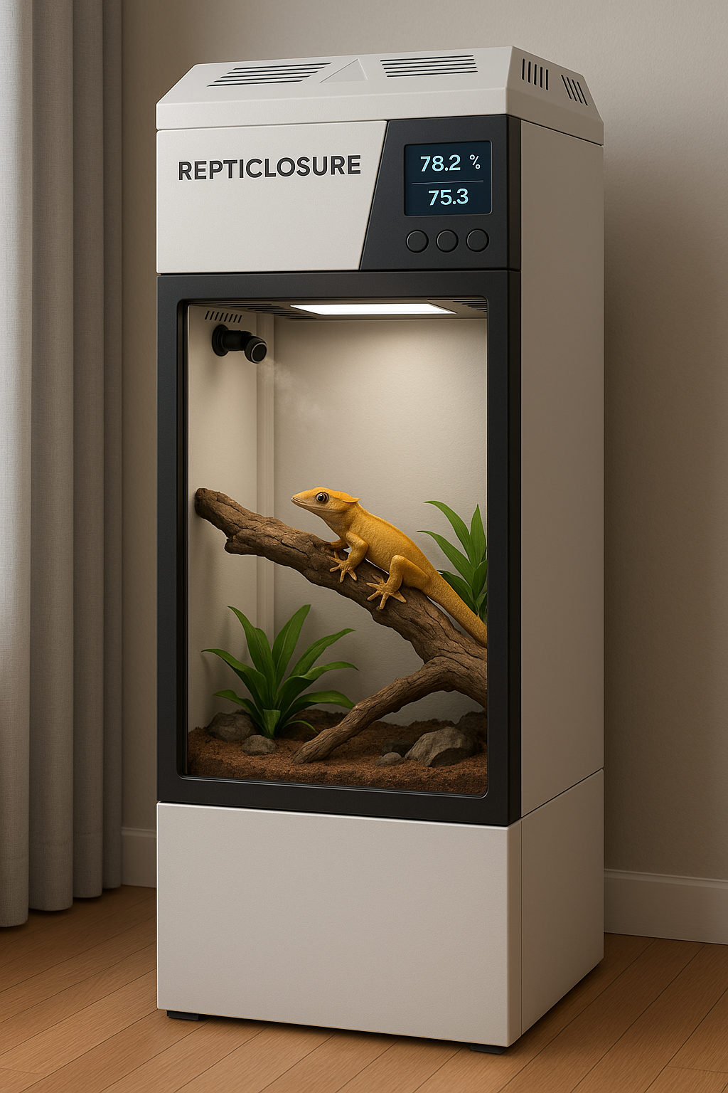 ReptiClosure smart enclosure with reptile